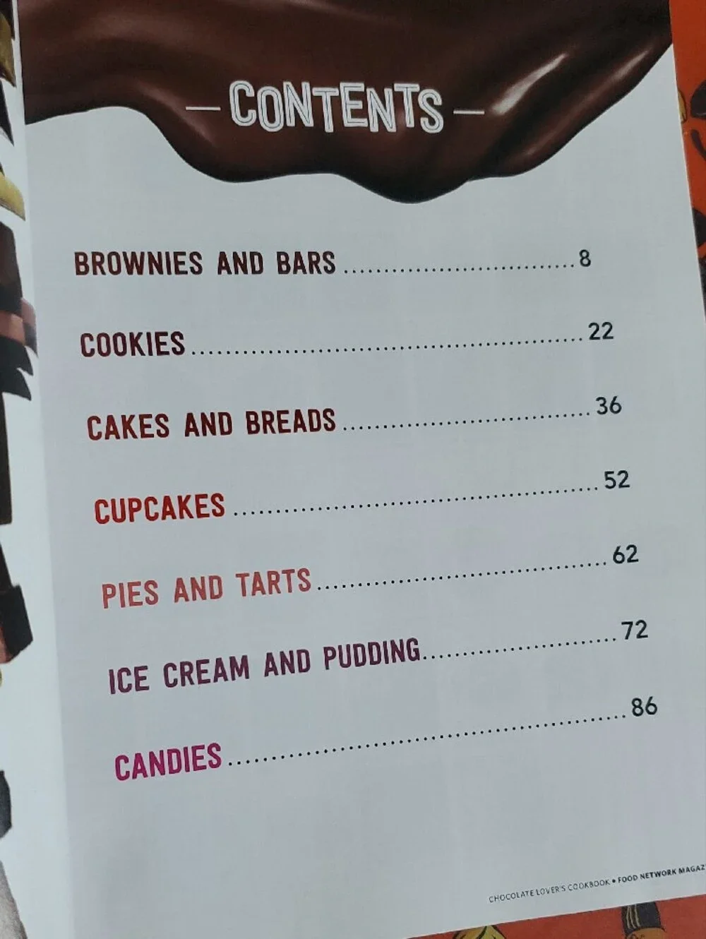 Food Network Chocolate Lover's Cookbook - White & Brown